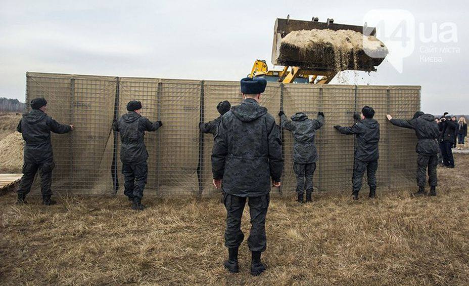 Габионы военные фото